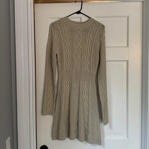 Pink Lily Living for Friday Cable Knit Sweater Dress